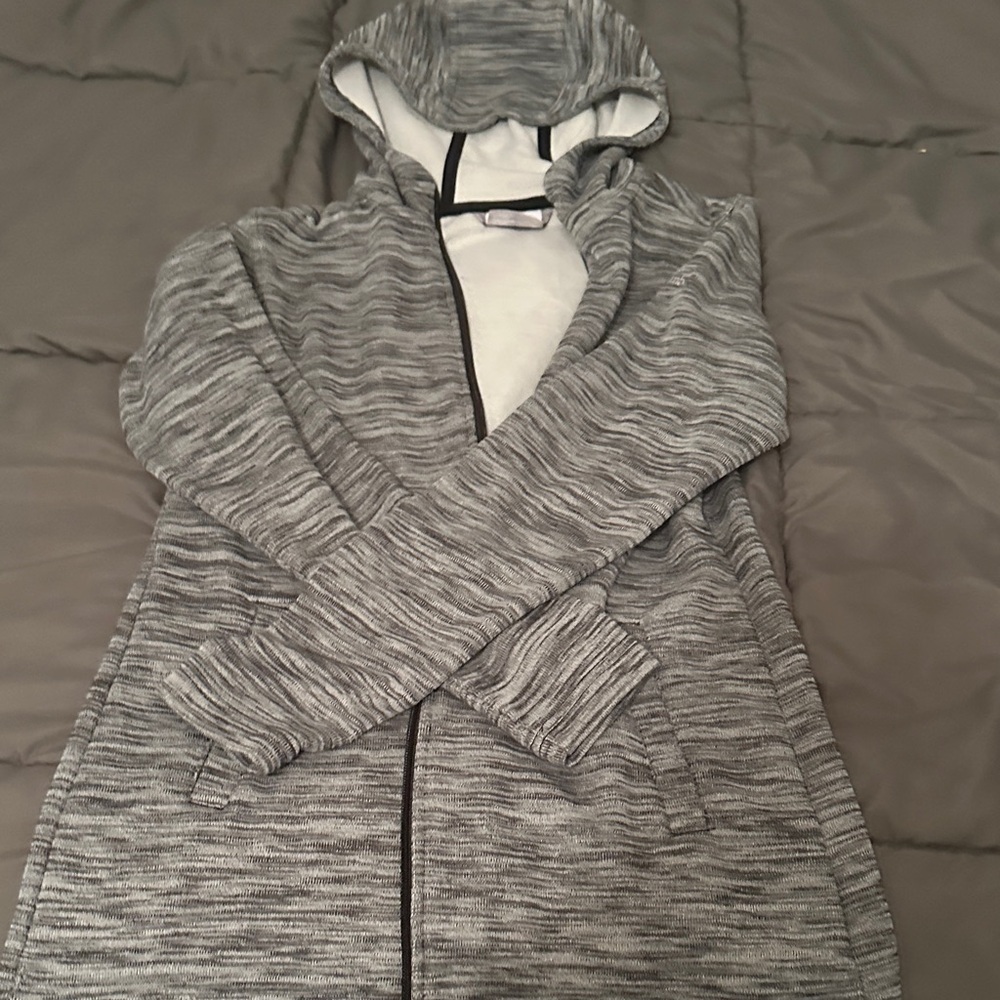 Columbia Light Gray Hooded Jacket workout wear